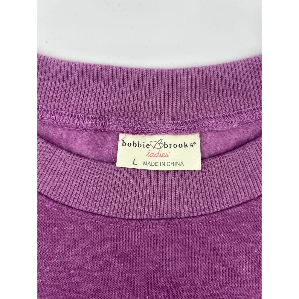 Penn State Nittany Lions Bobbie Brooks Sweatshirt Womens Purple Large NWOT